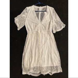 White lace dress